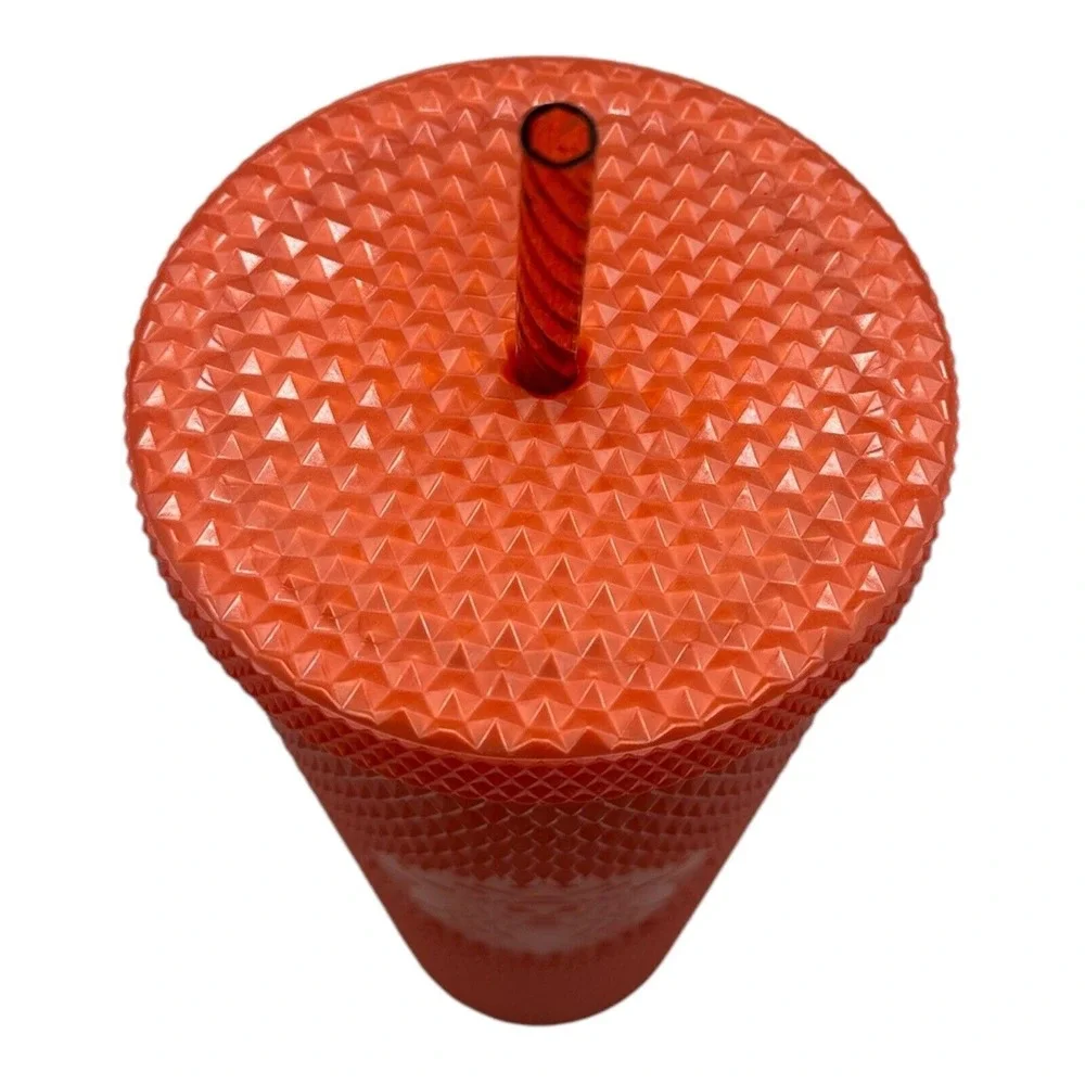 Starbucks Fall Halloween 2022 Bling Pearlized Orange‎ Studded Venti 24Oz Tumbler